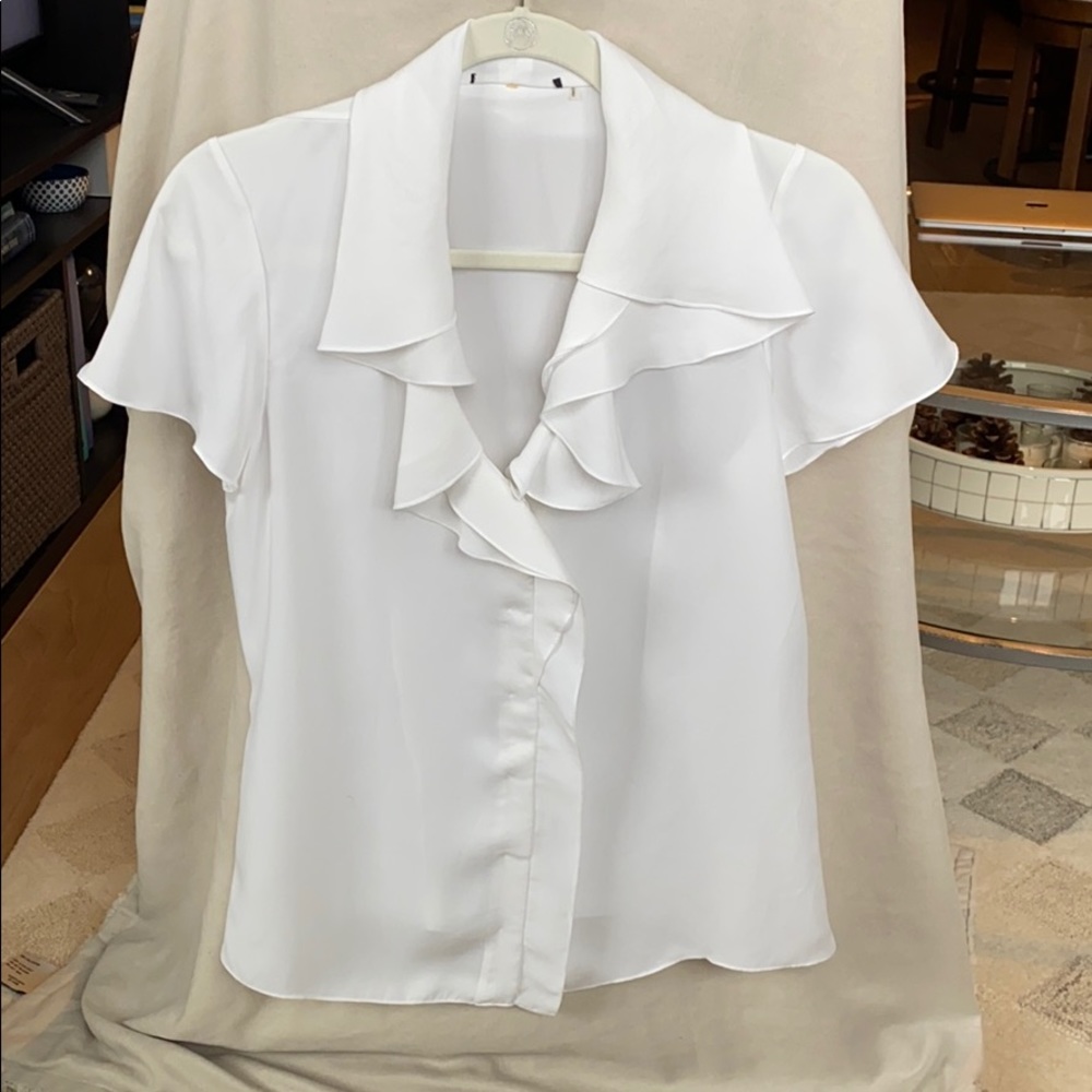 White Silk Shirt